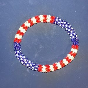 Hand Made American Flag Bracelet